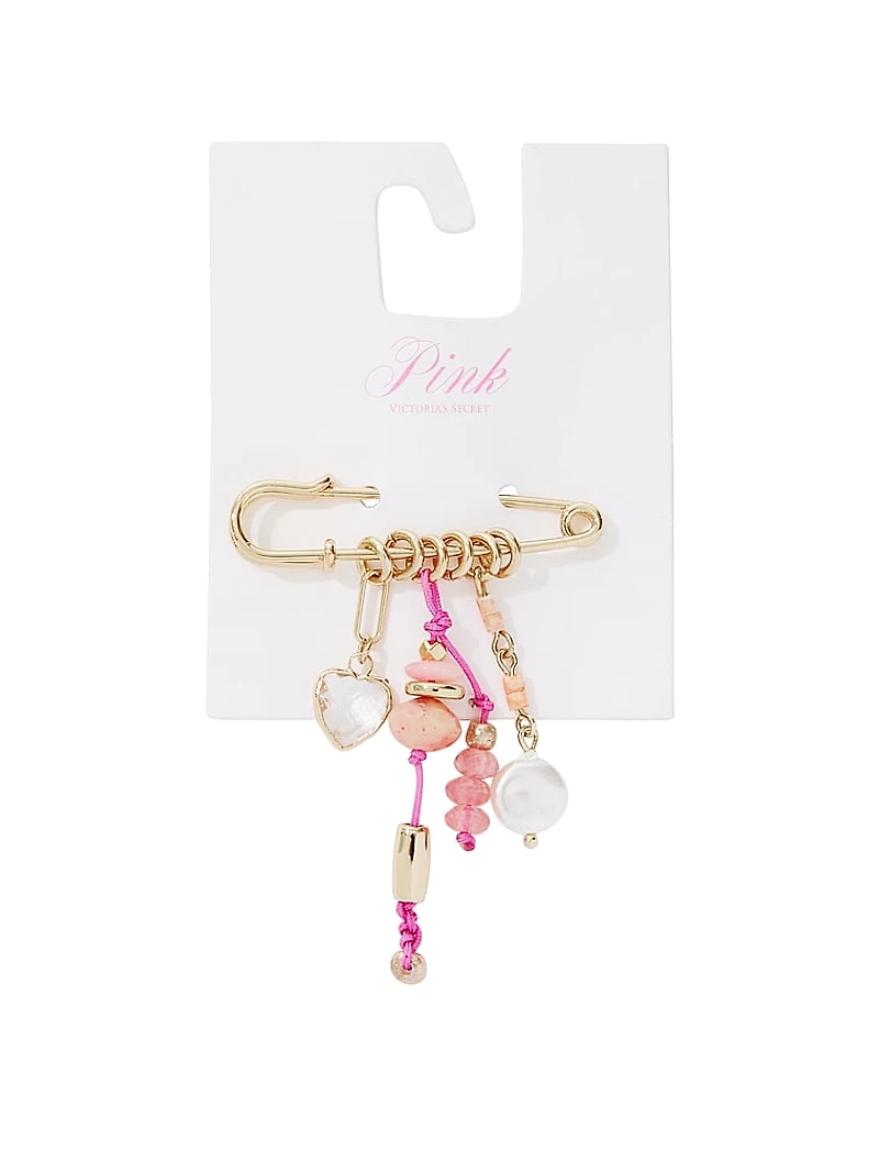 Safety Pin Shoe Charm