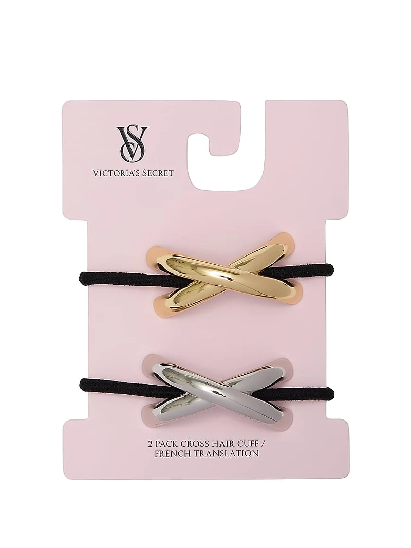 2-Pack Crisscross Cuff Hair Ties