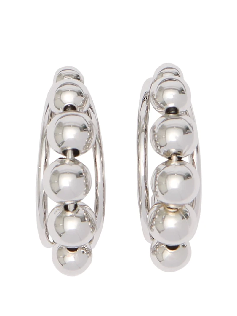 Ball Chain Hoop Earrings