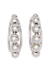Ball Chain Hoop Earrings