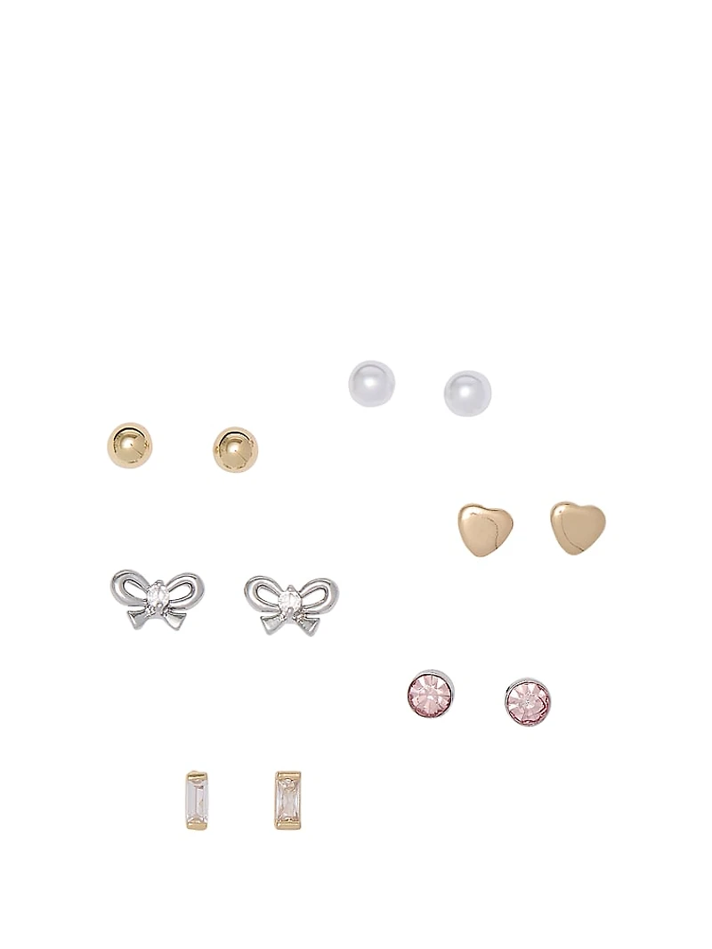 9-Pack Stud Earring Set