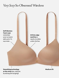 So Obsessed Smooth Wireless Push-Up Bra