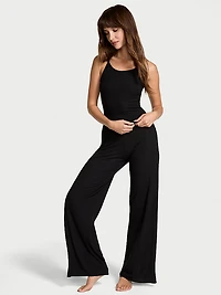 Modal Wide-Rib Lounge Tank & Pants Set