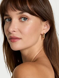 Oval Hoop Earrings