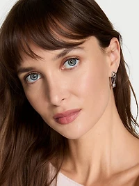 Ball & Chain-Link Dangle Earrings