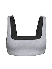 Relay Double Up Square-Neck Bra