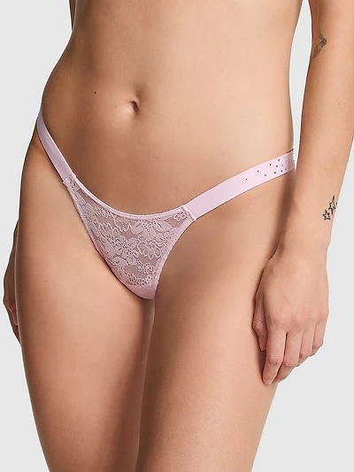 Wink Bling Lace Micro Thong Panty