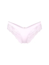 Mesh High-Leg Crotchless Cheeky Panty