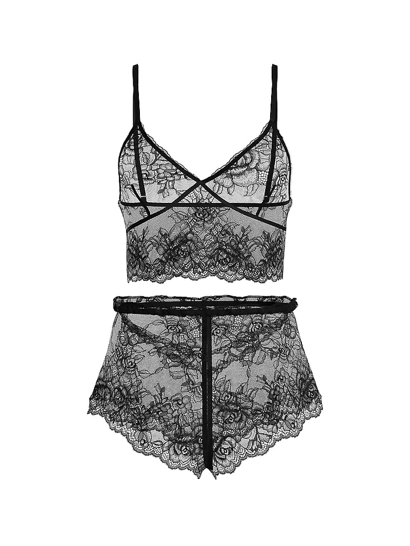 Rose Lace Cami & Shorts Set