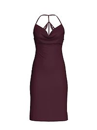 Chiffon Draped Slip Dress