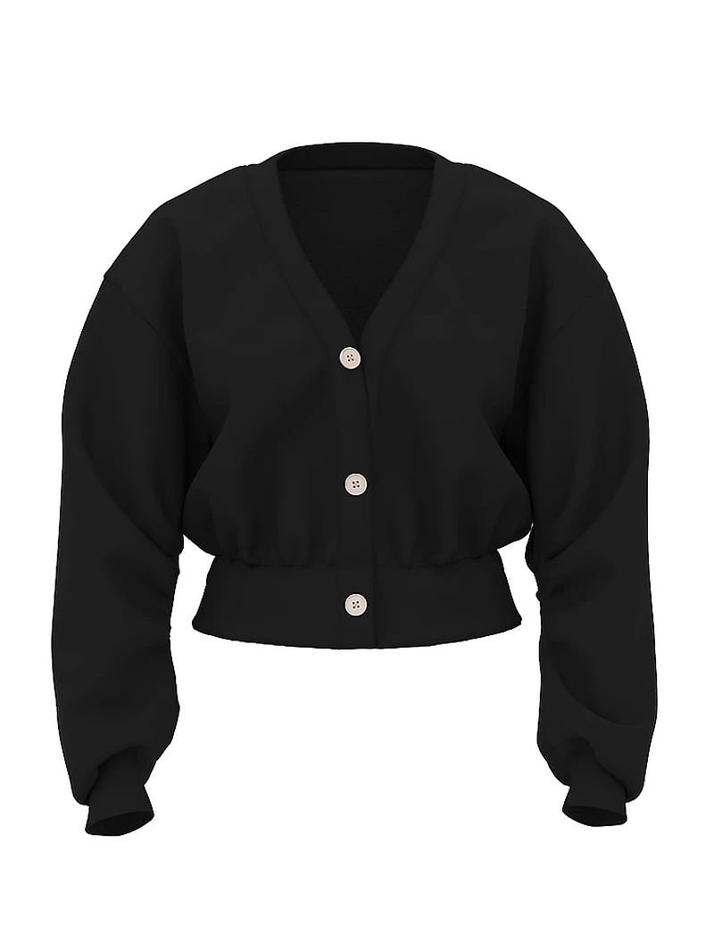 Ivy Fleece Cropped Cardigan