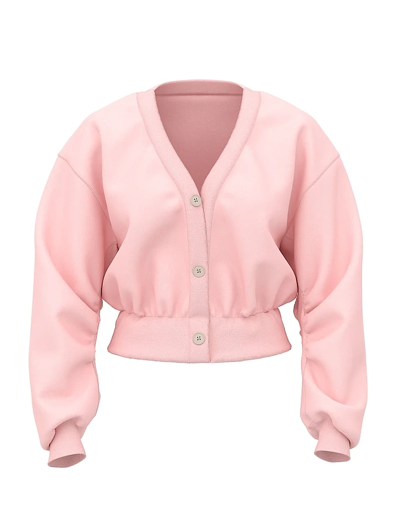 Ivy Fleece Cropped Cardigan