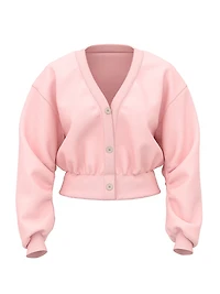 Ivy Fleece Cropped Cardigan