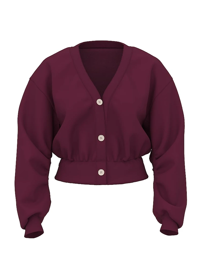 Ivy Fleece Cropped Cardigan
