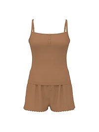 Pointelle Henley Cami