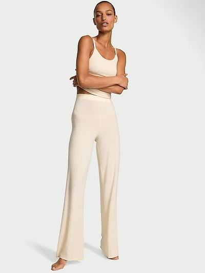 Modal Wide-Rib Lounge Tank & Pants Set