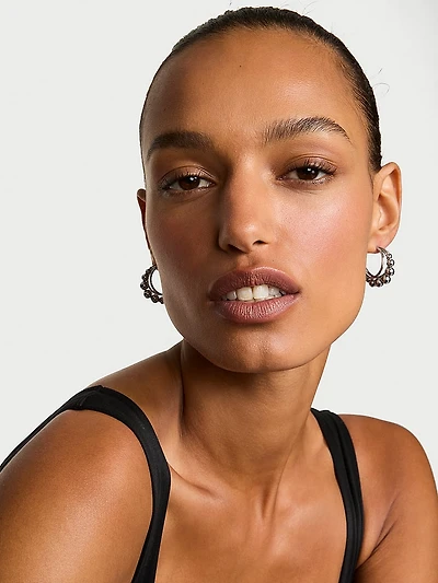 Ball Chain Hoop Earrings