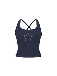 All-Day Cotton Square-Neck Bra Tank
