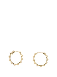 Small Rib Huggie Earrings