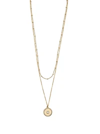Layered Pendant Necklace Set