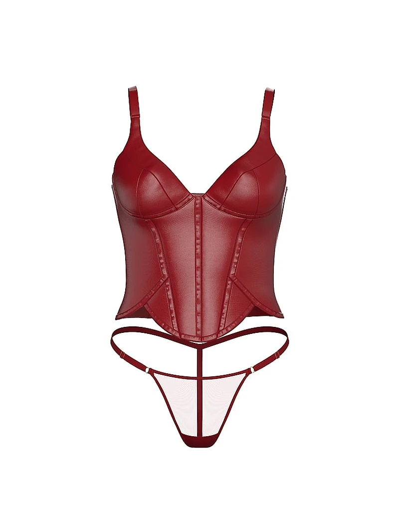 Lacquer Corset Top Set