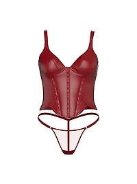 Lacquer Corset Top Set