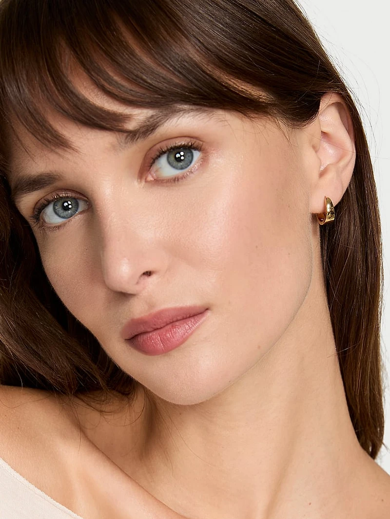 Wide Huggie Earrings