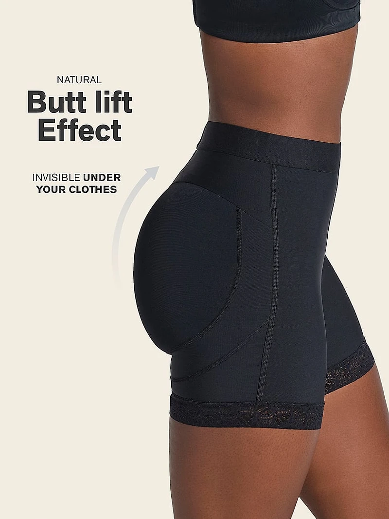 Firm Compression Mid-Rise Butt Sculpting Shaper Shorts