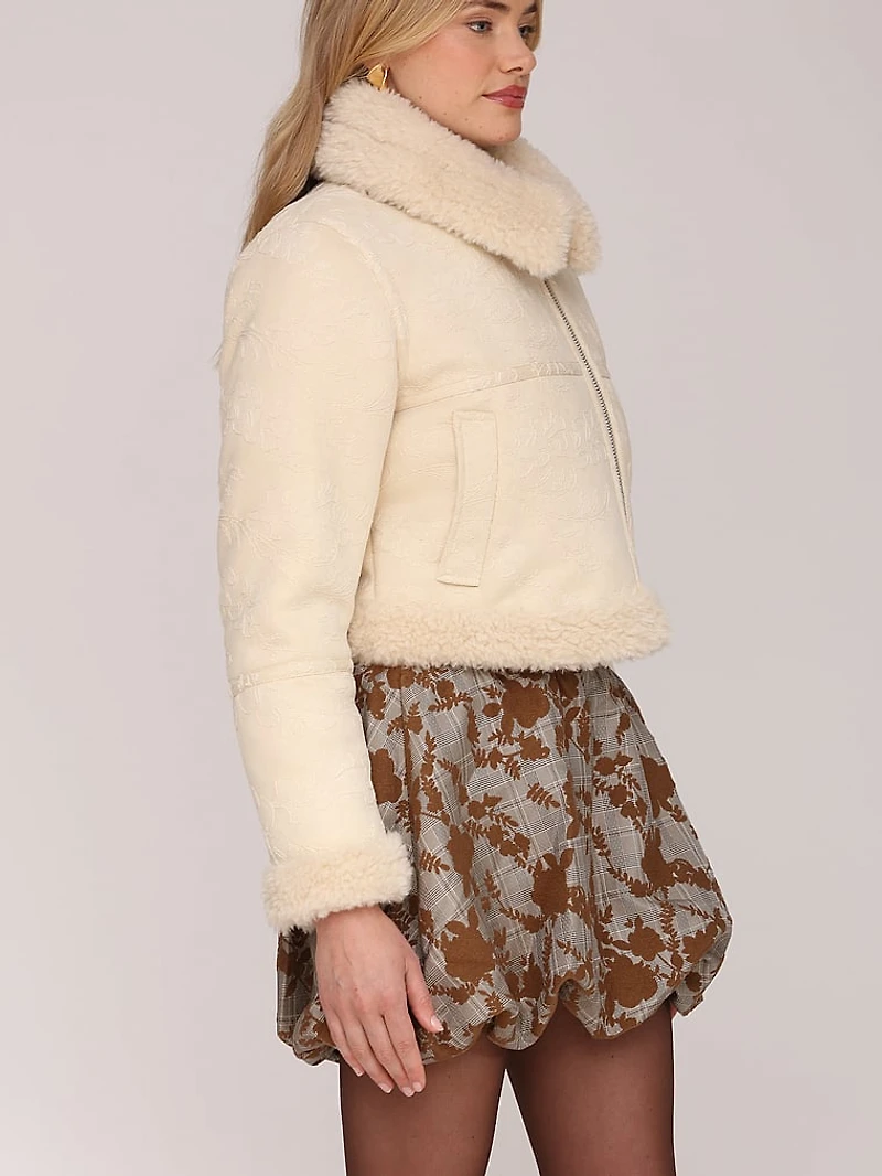 Cropped Shearling Jacket