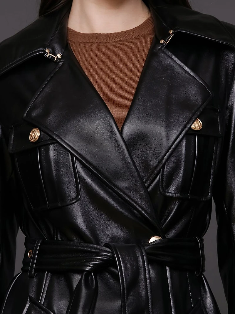 Belted Utility Trench Coat