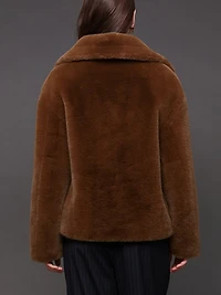 Cropped Teddy Coat