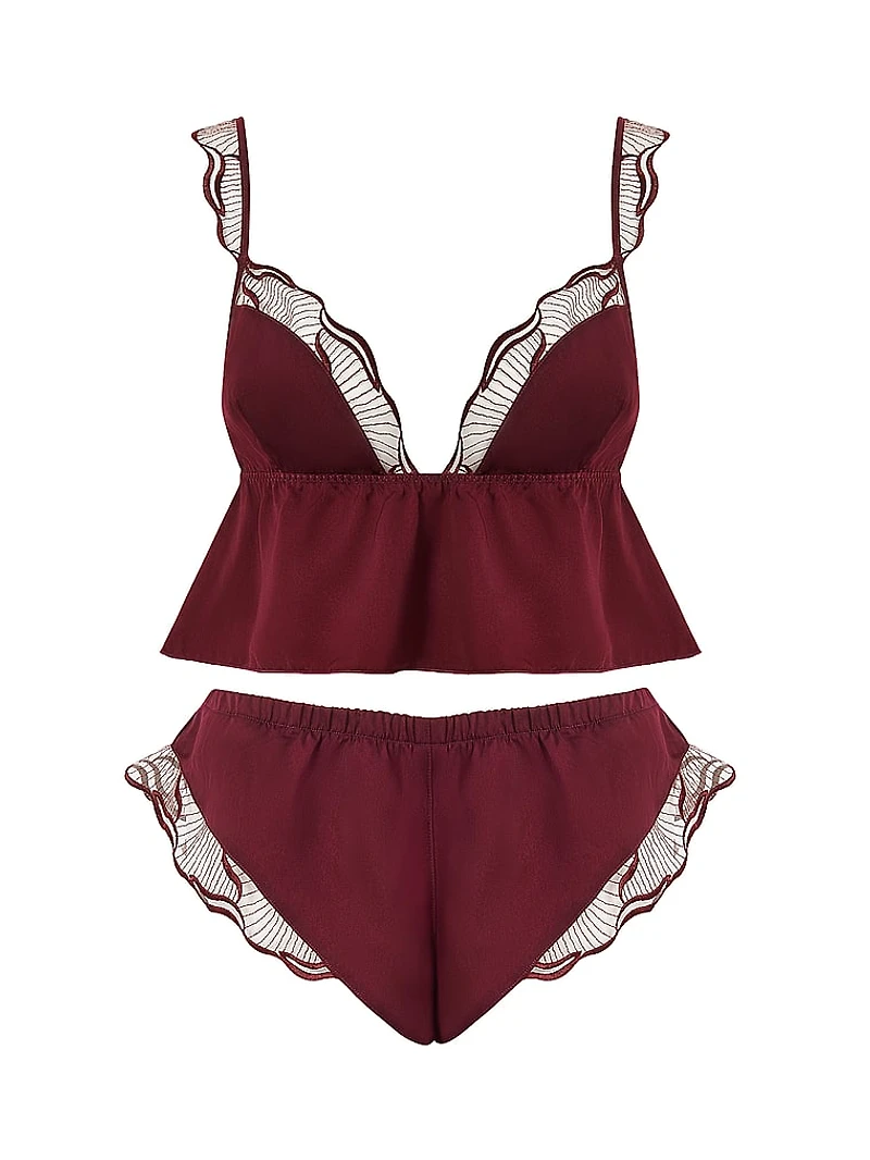 Marabel Luxury Satin Cami and Short Set