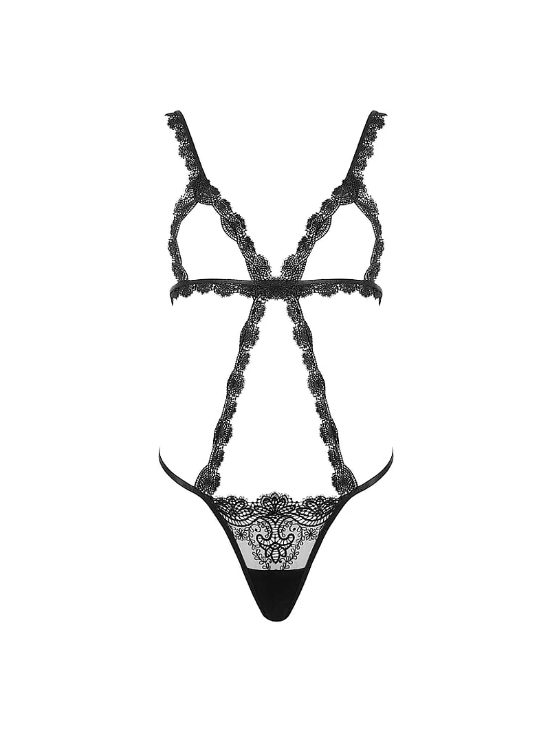 Arella Open Soft Trim Bodysuit