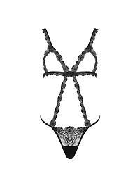 Arella Open Soft Trim Bodysuit