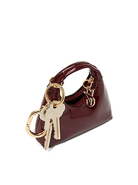 Silk Tie Tassel Bag Charm Keychain