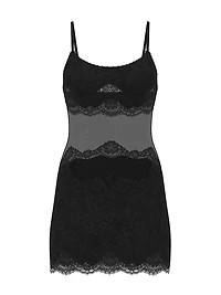 Sheer & Lace Slip Dress