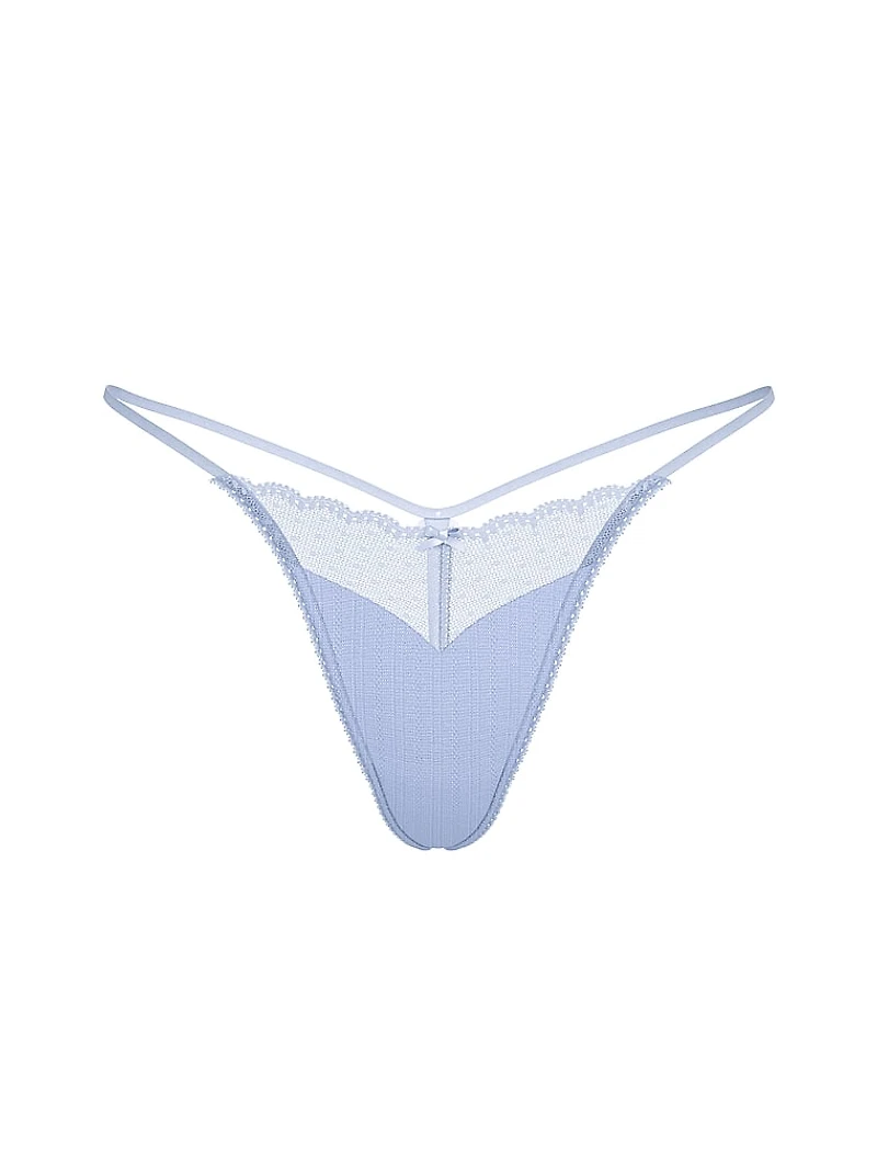 Stretch Cotton V-String Panty