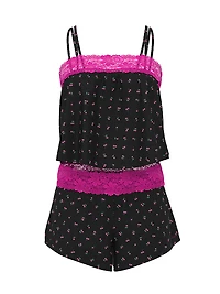 Wink Lace-Trim Cami & Shorts Set