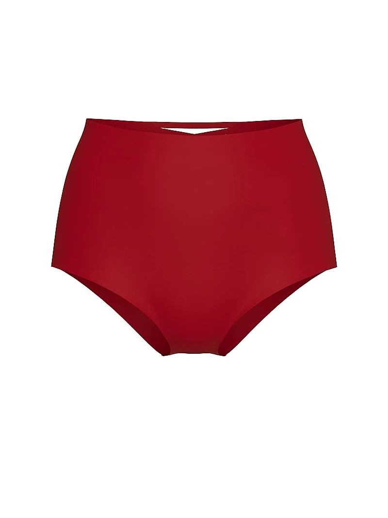 No-Show Cotton High-Waist Brief Panty