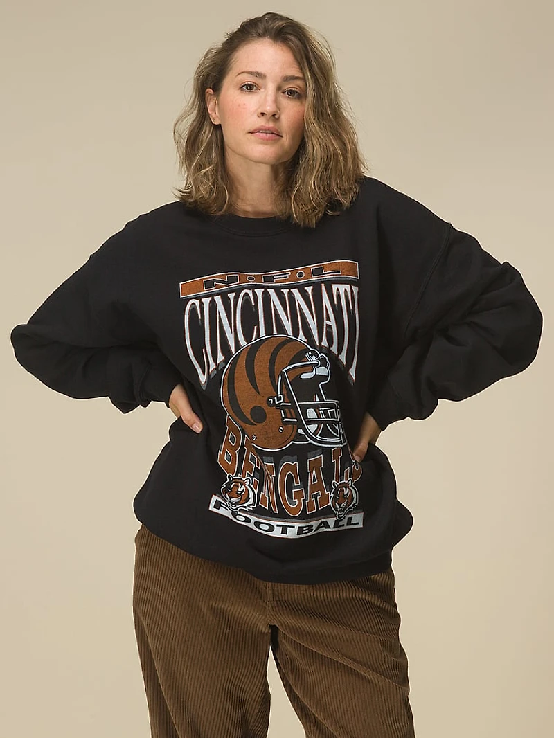 Dolphins Helmet Crew Fleece Sweatshirt