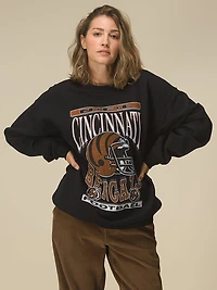 Dolphins Helmet Crew Fleece Sweatshirt