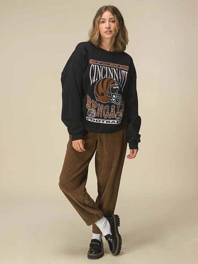 Dolphins Helmet Crew Fleece Sweatshirt