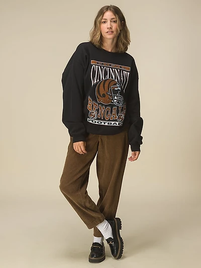 Dolphins Helmet Crew Fleece Sweatshirt