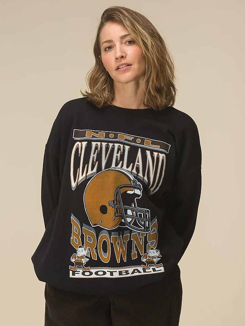 Packers Helmet Crew Fleece Sweatshirt