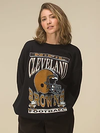 Packers Helmet Crew Fleece Sweatshirt