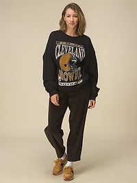 Packers Helmet Crew Fleece Sweatshirt