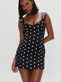 Aurabelle Satin Mini Dress
