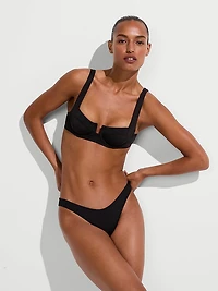 Essential Ruched Cheeky Bikini Bottom