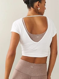 VSX Drapey Knit Open-Back Tee
