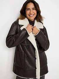 Reversible Double Breasted Coat